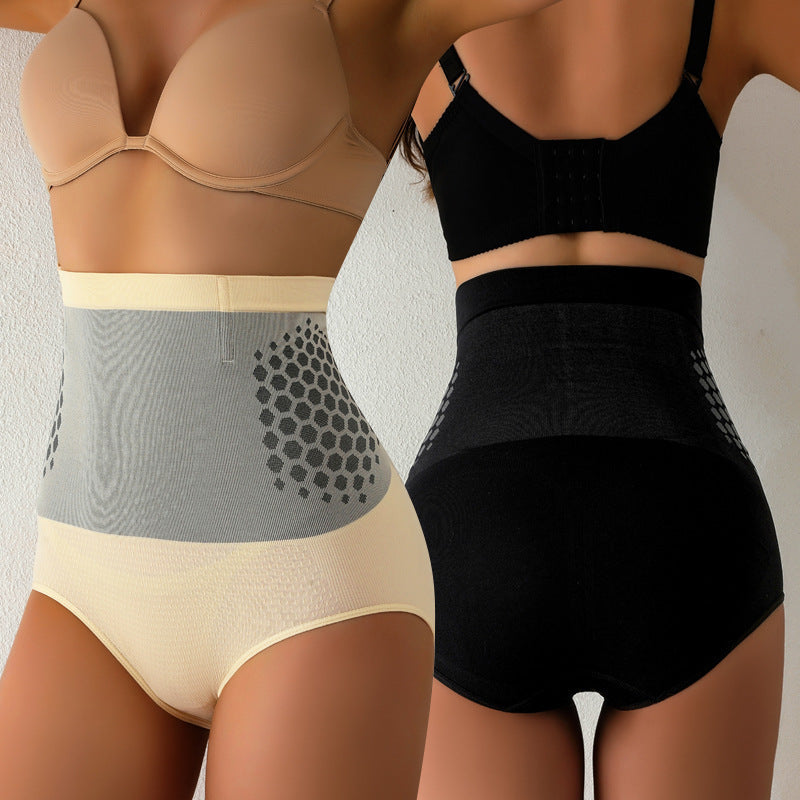 Vionwve® High‑Waist Honeycomb Thermal Tummy Control Shapewear Panties