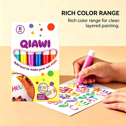 3D Art Pens, Smooth Ink DIY Raised Marker for Card & Notebook Decor