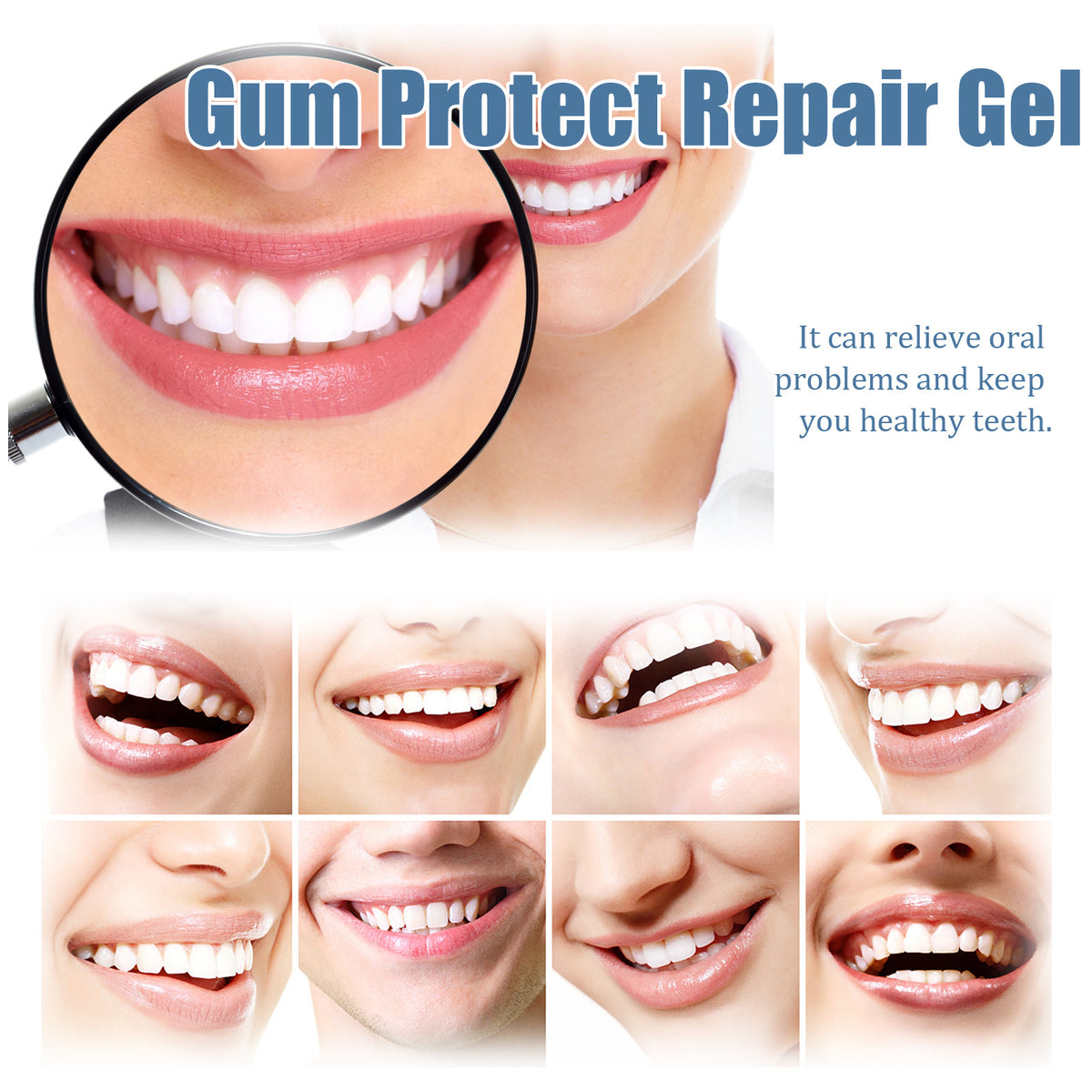 Vionwve® Gum Protect Repair Gel, Deep Clean Teeth Stains, Soothe Gum & Fresh‑Breath Oral Care Gel