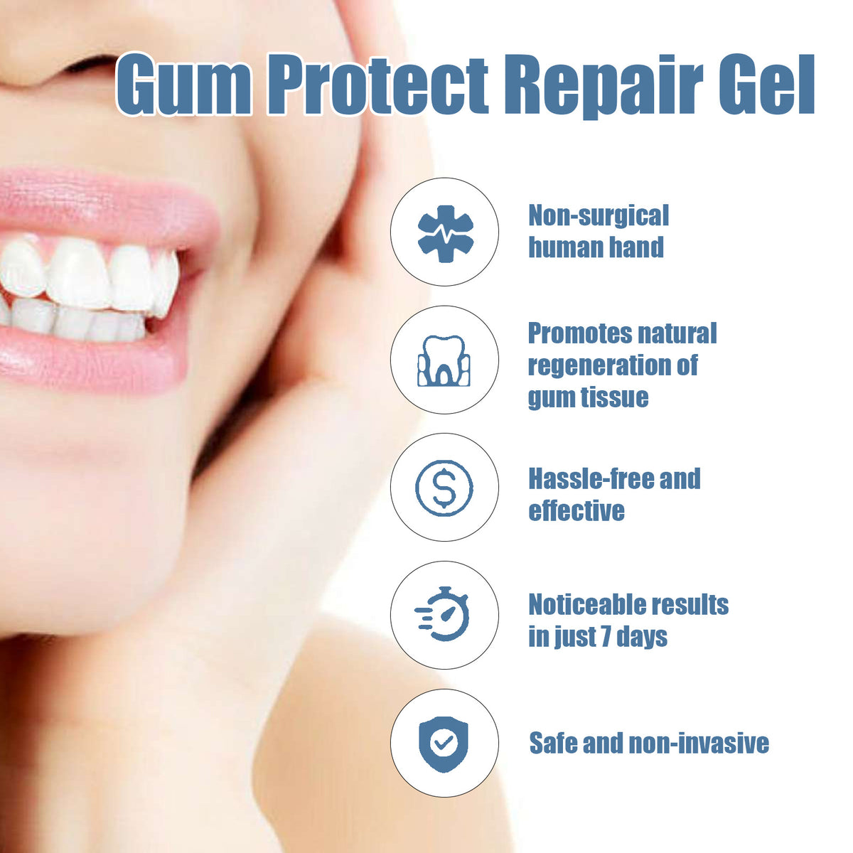 Vionwve® Gum Protect Repair Gel, Deep Clean Teeth Stains, Soothe Gum & Fresh‑Breath Oral Care Gel