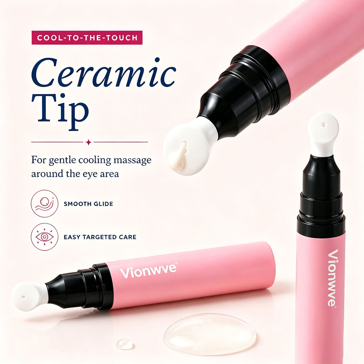 Vionwve® Roller‑Ball Eye Gel | Brighten Dark Circles & Smooth Fine Lines