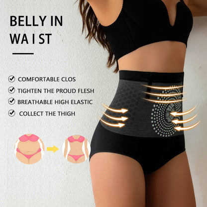 Vionwve® High‑Waist Honeycomb Thermal Tummy Control Shapewear Panties